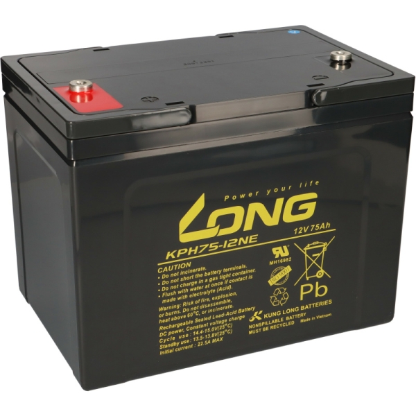 Kung Long Akku 12V 75Ah KPH75-12NE M6